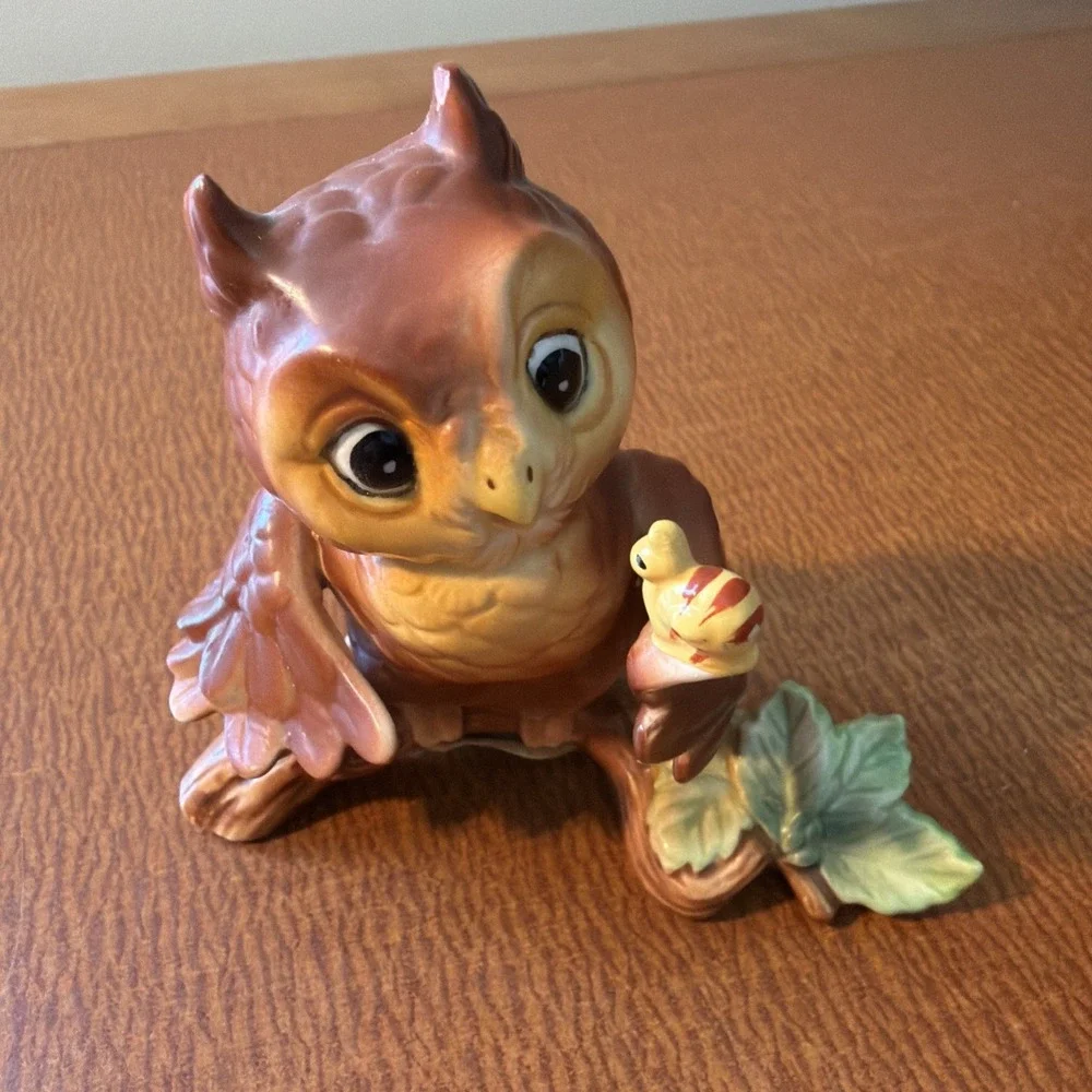 Vtg Hoot Owl‎ Cloverleaf Lane Collection Owl Figurine By Linda Powell 3.25